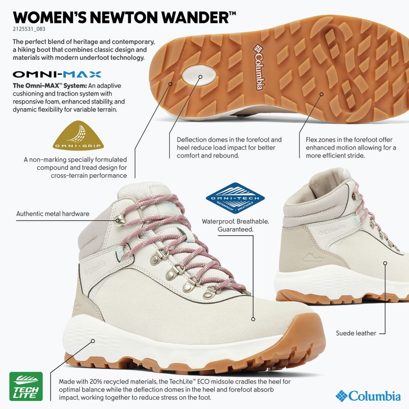 Women's shoes Columbia Newton Wander cloud grey/cool green 8