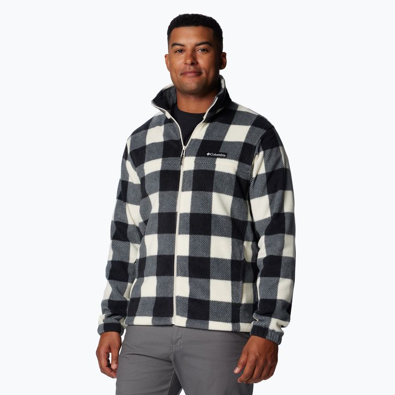 Columbia Steens Mountain men's fleece sweatshirt chalk check print