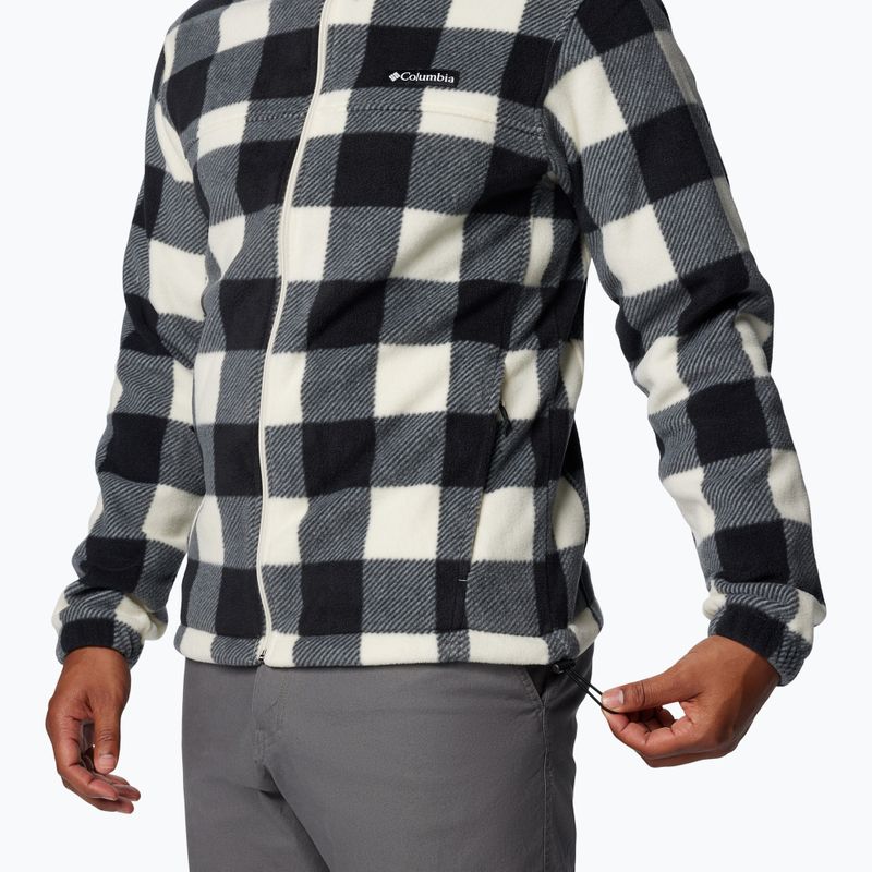 Columbia Steens Mountain men's fleece sweatshirt chalk check print 6