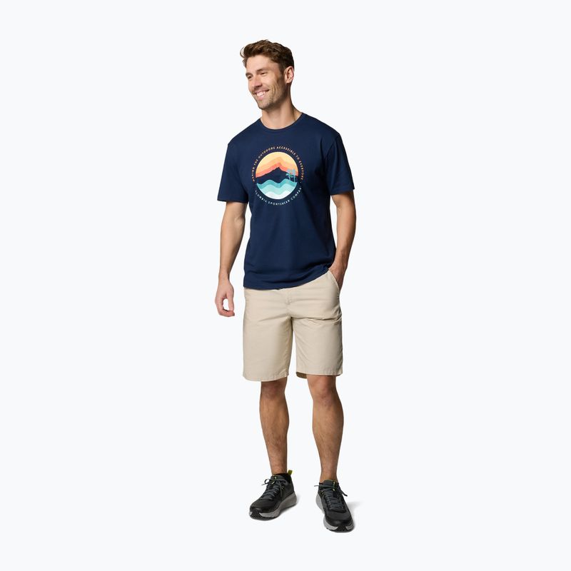 Men's T-shirt Columbia Path Lake Graphic Tee II collegiate navy 2