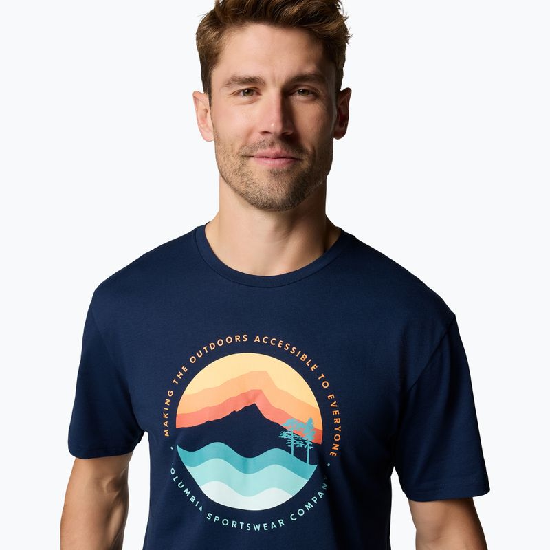 Men's T-shirt Columbia Path Lake Graphic Tee II collegiate navy 5