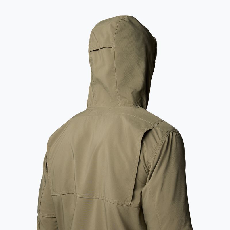 Men's trekking sweatshirt Columbia Skien Valley Hooded stone green 7