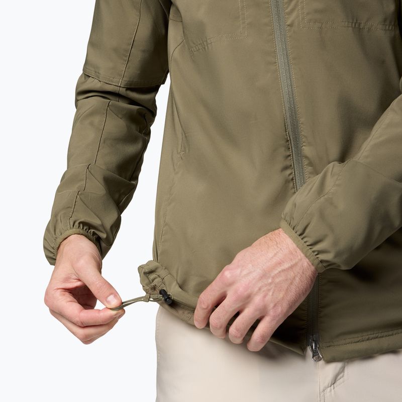 Men's trekking sweatshirt Columbia Skien Valley Hooded stone green 9