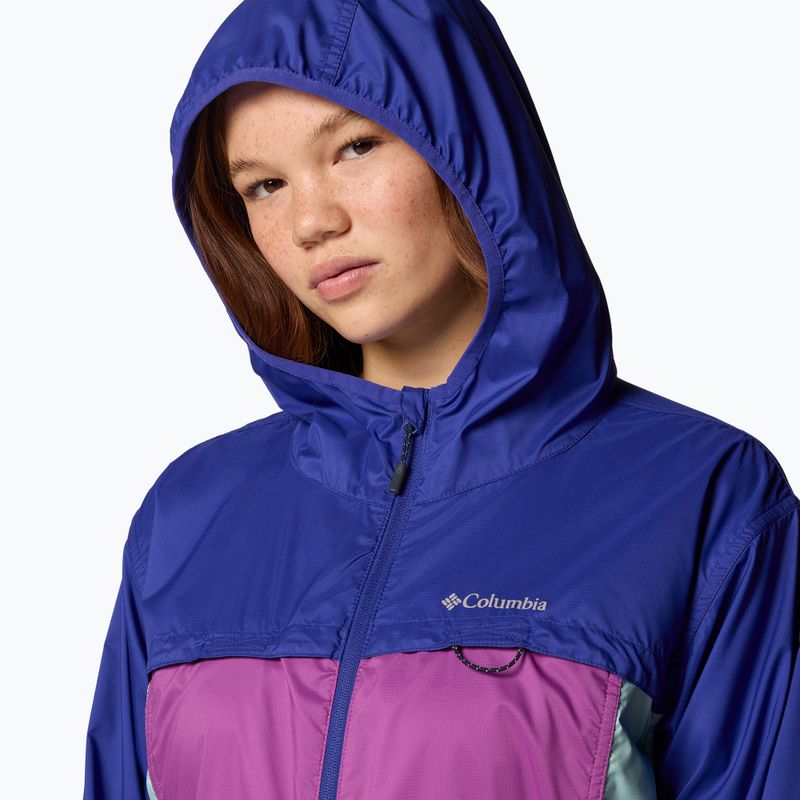 Women's wind jacket Columbia Crested Canyon Windbreaker razzle/spray/clematis blue 5