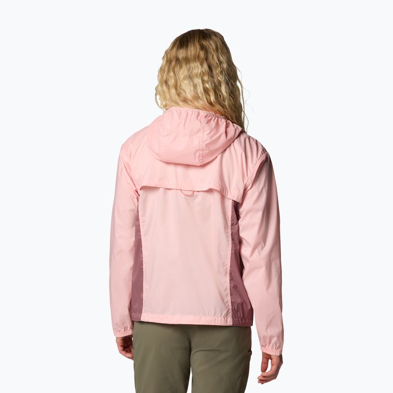 Women's wind jacket Columbia Crested Canyon Windbreaker pink sand/fig 2
