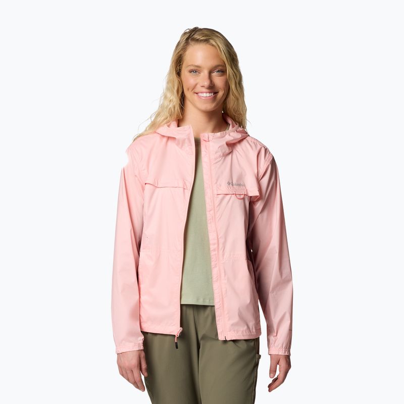 Women's wind jacket Columbia Crested Canyon Windbreaker pink sand/fig 4