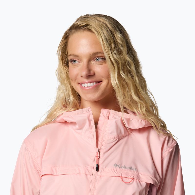 Women's wind jacket Columbia Crested Canyon Windbreaker pink sand/fig 5