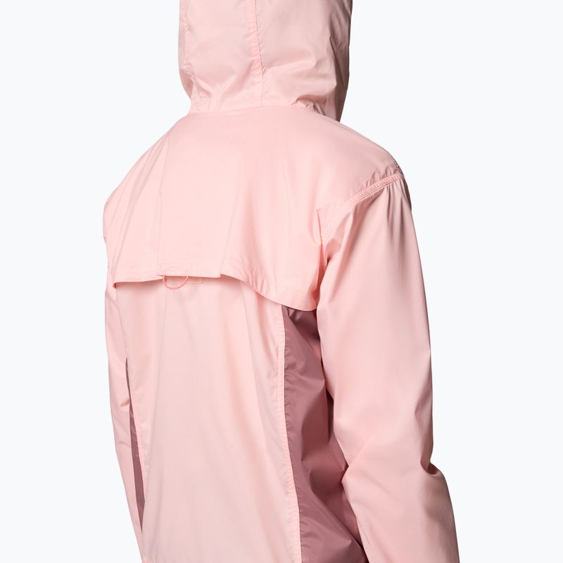 Women's wind jacket Columbia Crested Canyon Windbreaker pink sand/fig 6