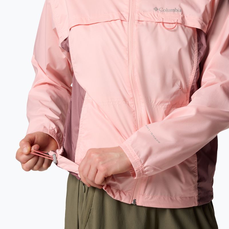 Women's wind jacket Columbia Crested Canyon Windbreaker pink sand/fig 7