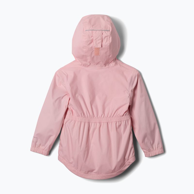 Children's rain jacket Columbia Rainy Trails II Fleece satin pink 2