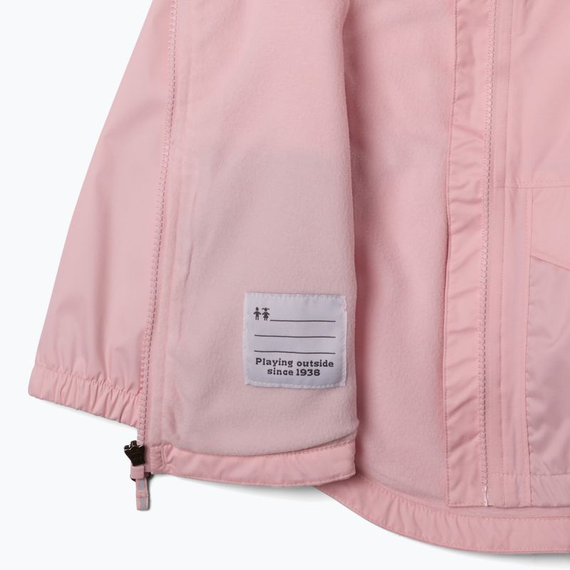 Children's rain jacket Columbia Rainy Trails II Fleece satin pink 3