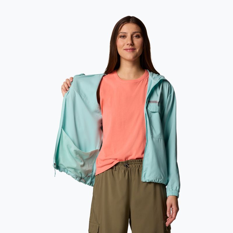 Women's trekking sweatshirt Columbia Skien Valley Hooded spray 5