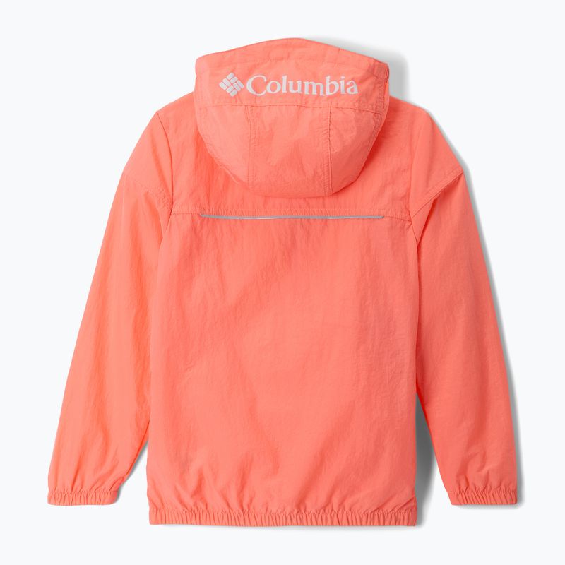 Children's wind jacket Columbia Challenger II Windbreaker hot coral 2