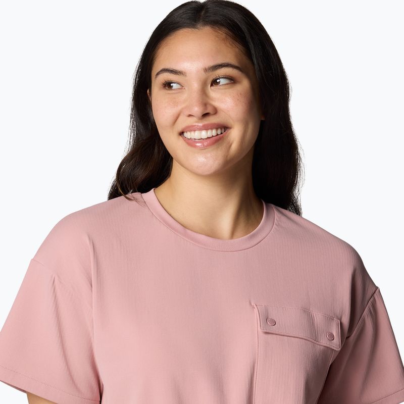 Women's T-shirt Columbia Granite Point Knit eraser pink 5