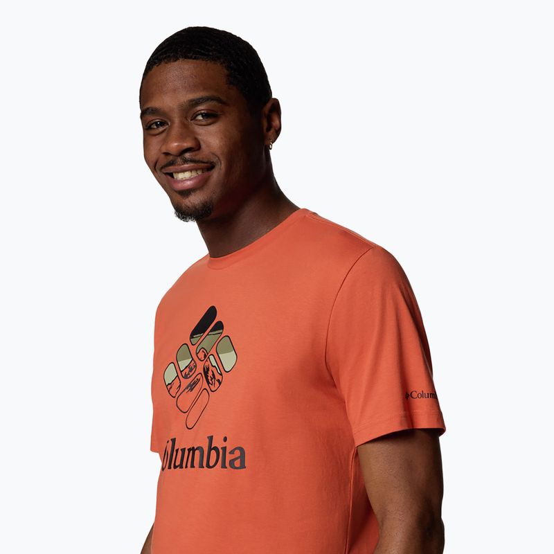 Men's T-shirt Columbia Rapid Ridge Graphic tuscan/heavenly 3