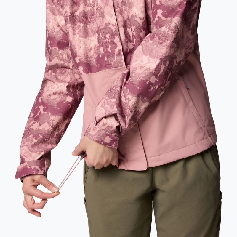 Women's hybrid jacket Columbia Hikebound Printed eraser pink deco/como print 7