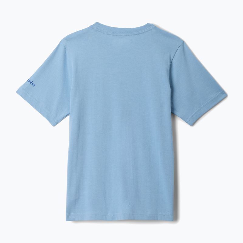 Columbia Valley Creek Graphic ripple blue/hike guide children's T-shirt 2