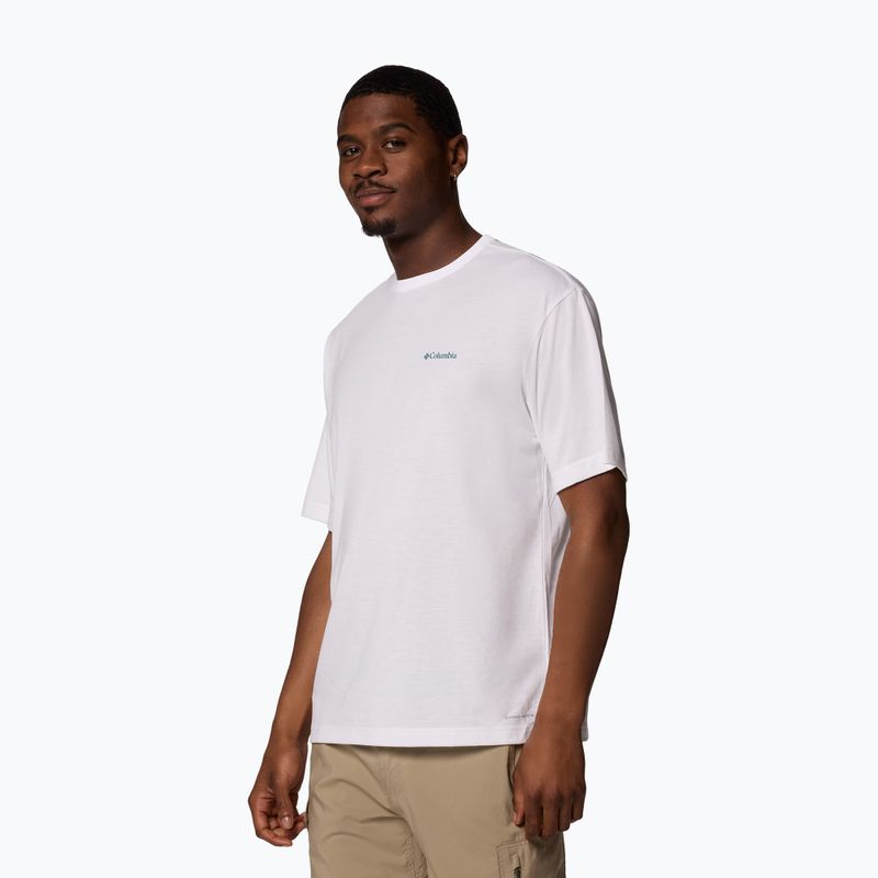 Columbia Cedar Trail Back Graphic Tee white/trailguide icons men's T-shirt 3