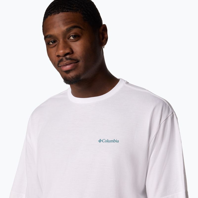Columbia Cedar Trail Back Graphic Tee white/trailguide icons men's T-shirt 4