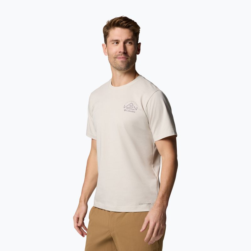 Men's T-shirt Columbia Tunnel Valley Graphic Tee dark stone/naturally inclined 4