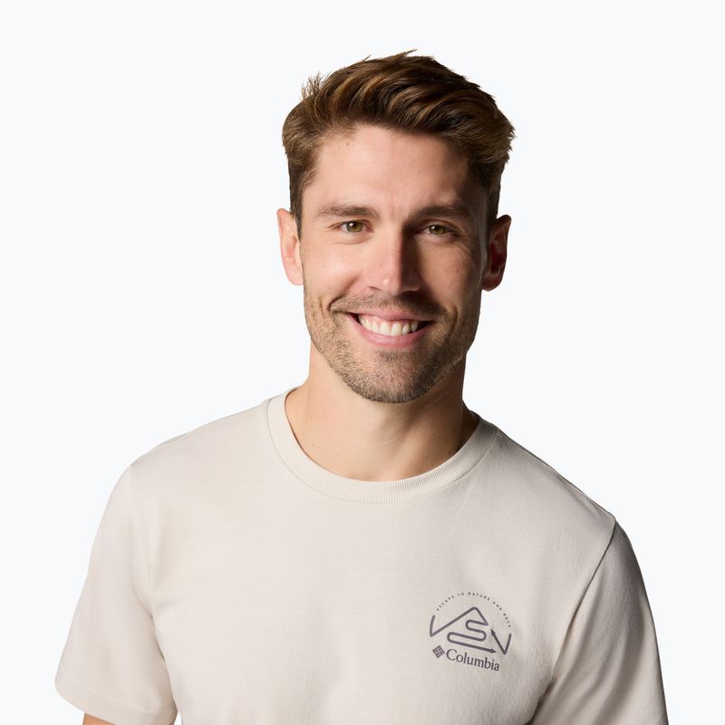 Men's T-shirt Columbia Tunnel Valley Graphic Tee dark stone/naturally inclined 5