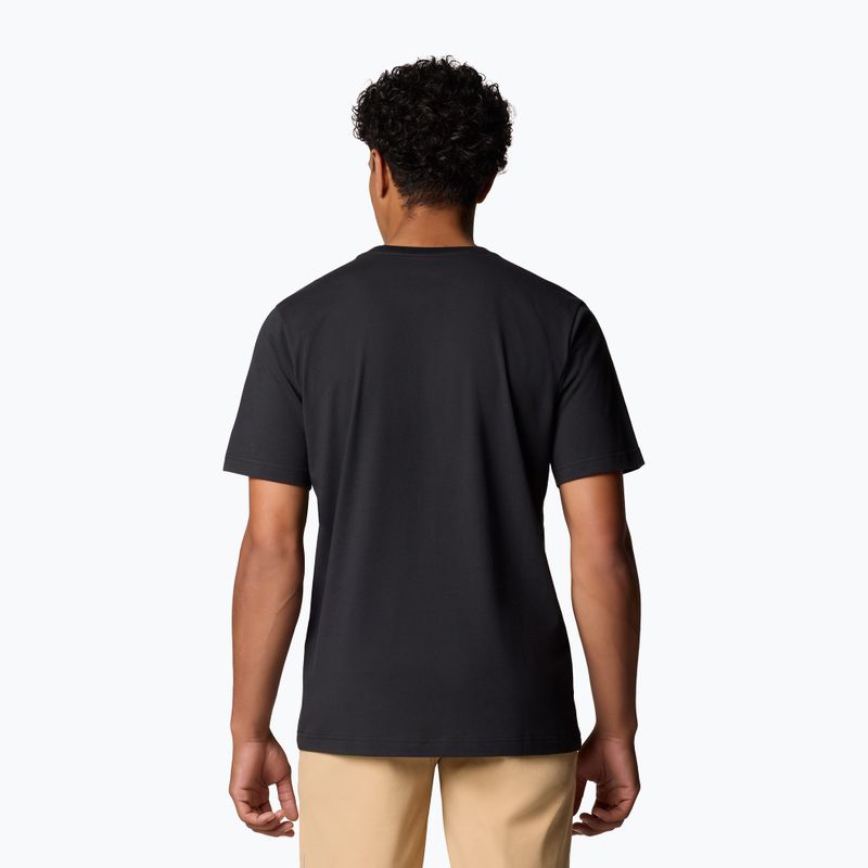 Men's T-shirt Columbia Tunnel Valley Graphic Tee black/naturally inclined 3
