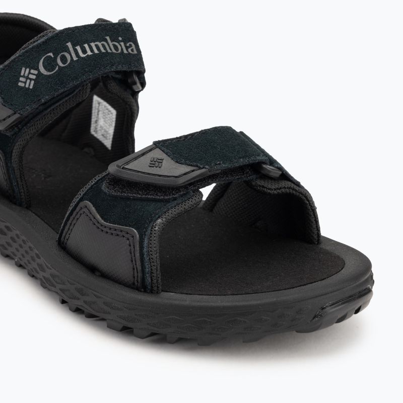 Columbia men's Konos Hiker 2-Strap sandals black/grill 7