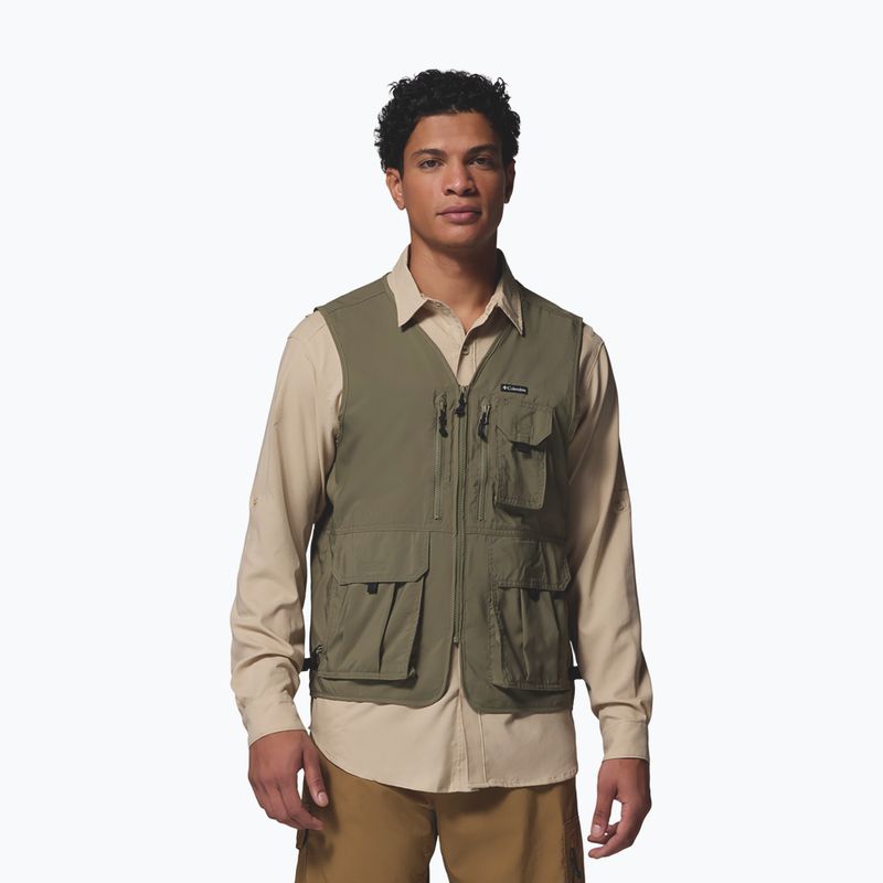 Men's trekking gilet Columbia Silver Ridge Utility stone green 4