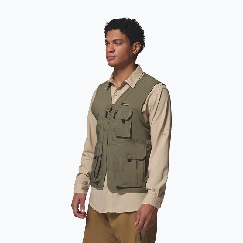 Men's trekking gilet Columbia Silver Ridge Utility stone green 5