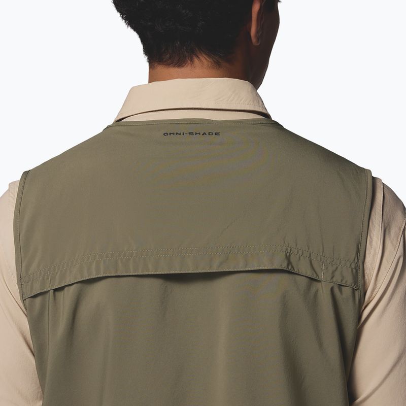Men's trekking gilet Columbia Silver Ridge Utility stone green 7
