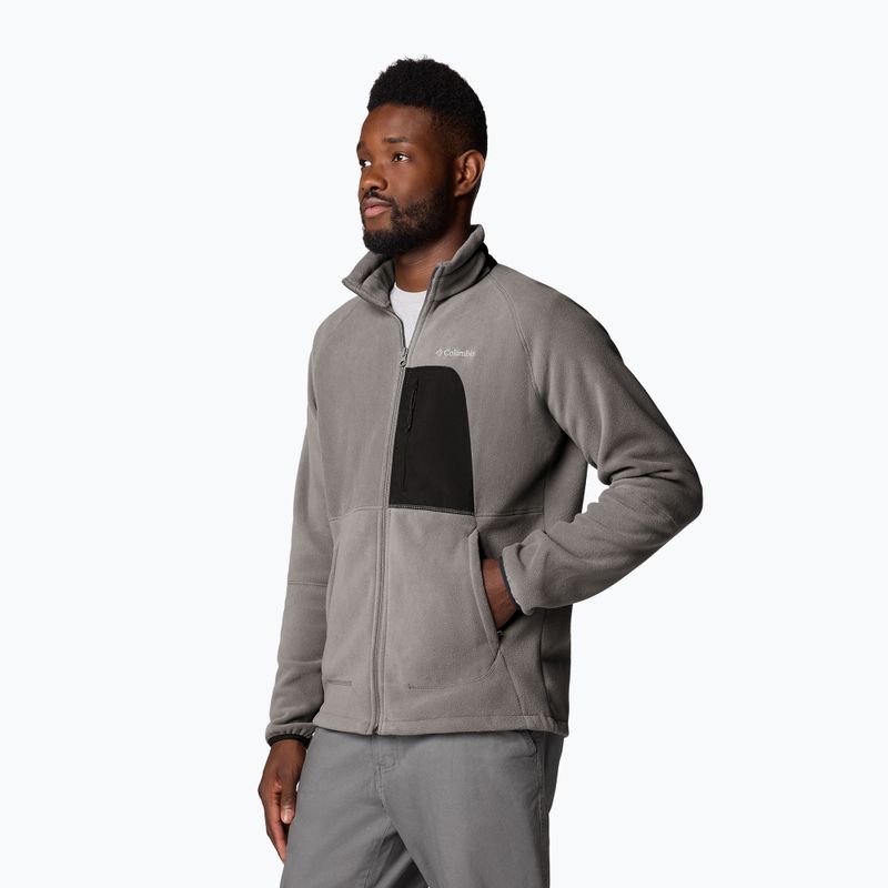 Men's fleece sweatshirt Columbia Rapid Expedition II Full Zip Fleece city grey/shark 4