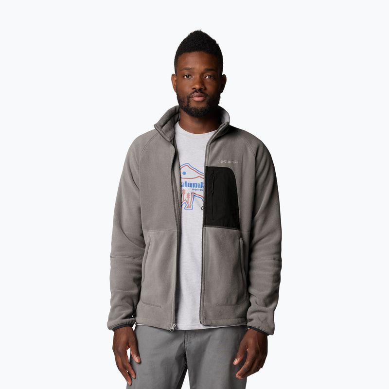 Men's fleece sweatshirt Columbia Rapid Expedition II Full Zip Fleece city grey/shark 5
