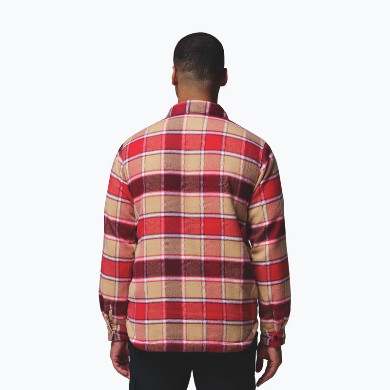 Men's shirt Columbia Windward II rich wine trapper windowpane 3