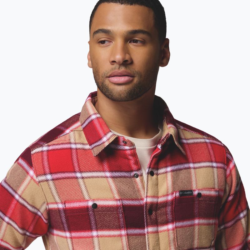 Men's shirt Columbia Windward II rich wine trapper windowpane 6