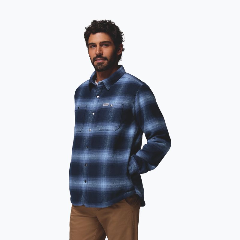 Men's shirt Columbia Windward II collegiate navy blurred ombre 4