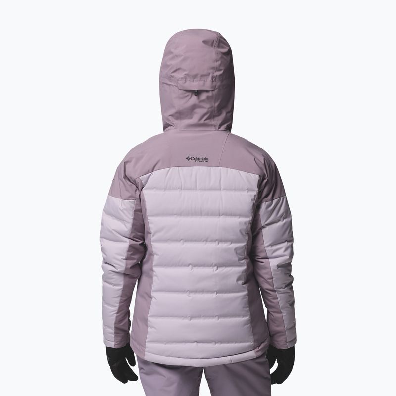 Women's ski jacket Columbia Glacier Ridge Down shale purple/lavender pearl 3