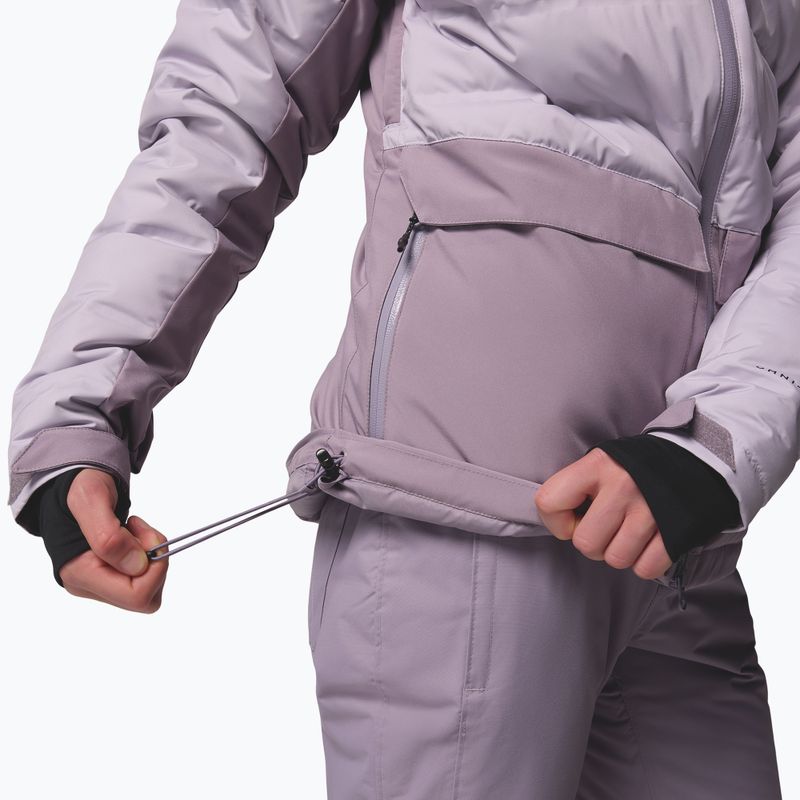 Women's ski jacket Columbia Glacier Ridge Down shale purple/lavender pearl 10