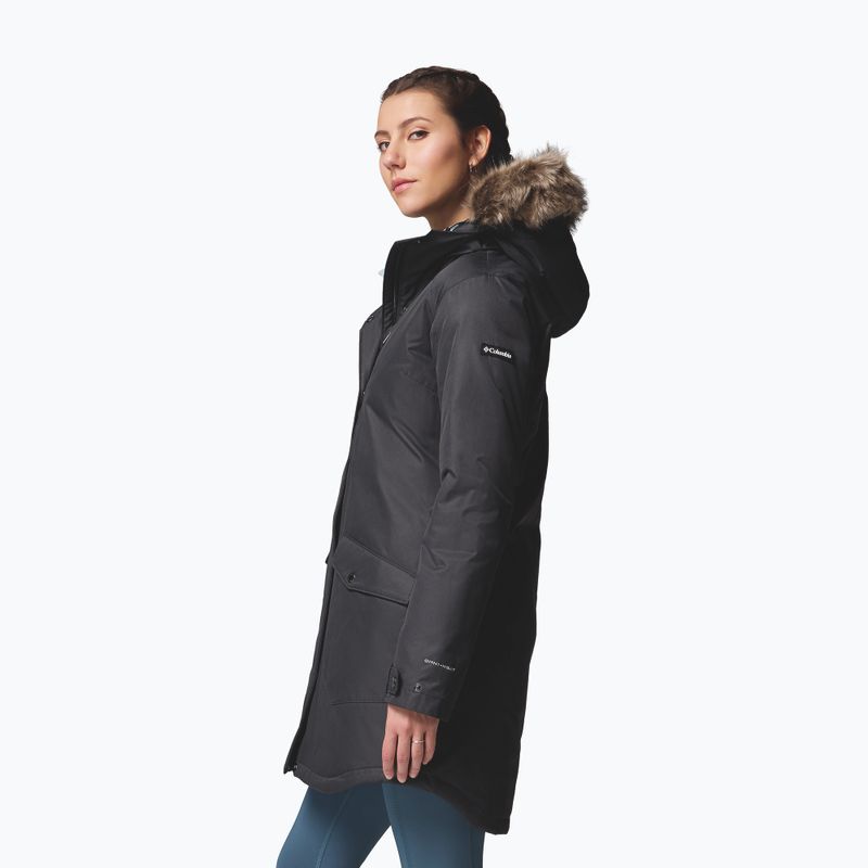 Women's insulated coat Columbia Suttle Mountain Long Insulated black 4