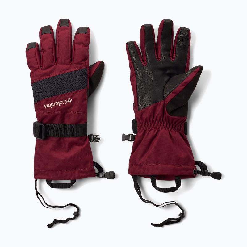 Columbia Whirlibird III women's ski gloves rich wine