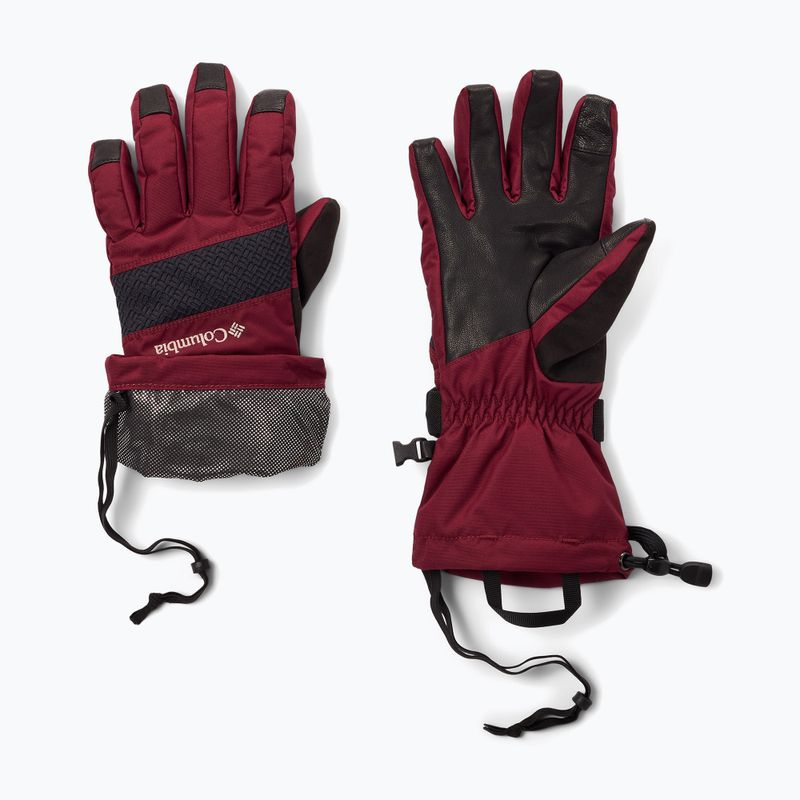 Women's trekking gloves Columbia Whirlibird III rich wine 2