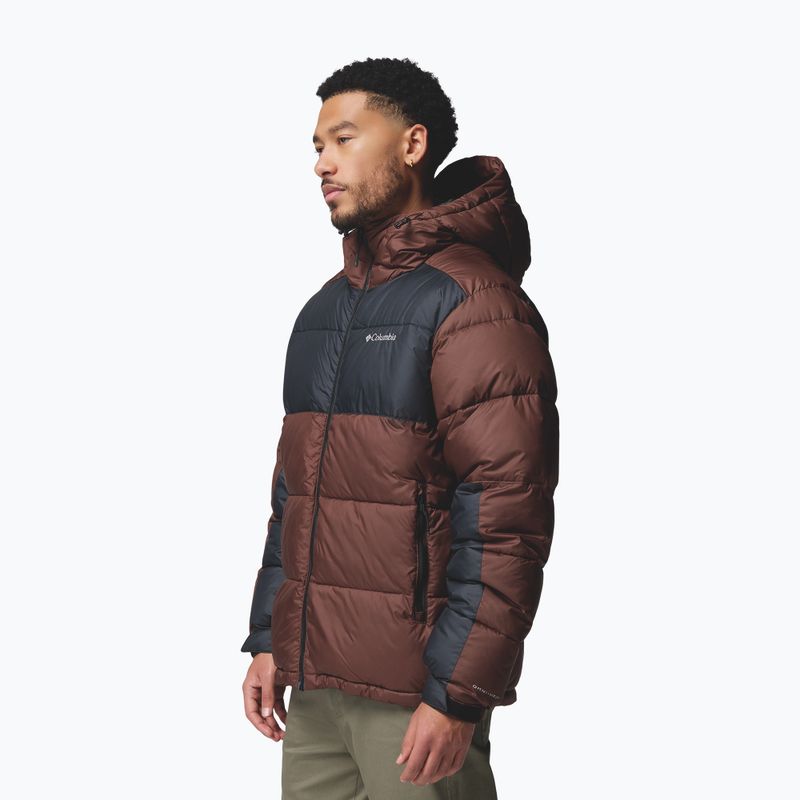 Men's insulated jacket Columbia Pike Lake II Hooded tobacco/black 4