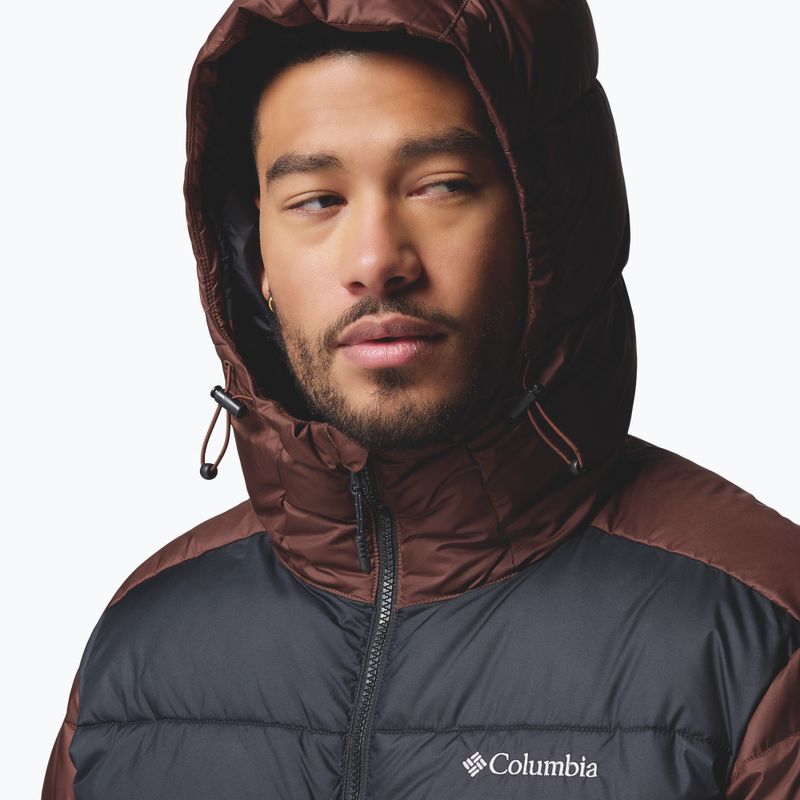 Men's insulated jacket Columbia Pike Lake II Hooded tobacco/black 7