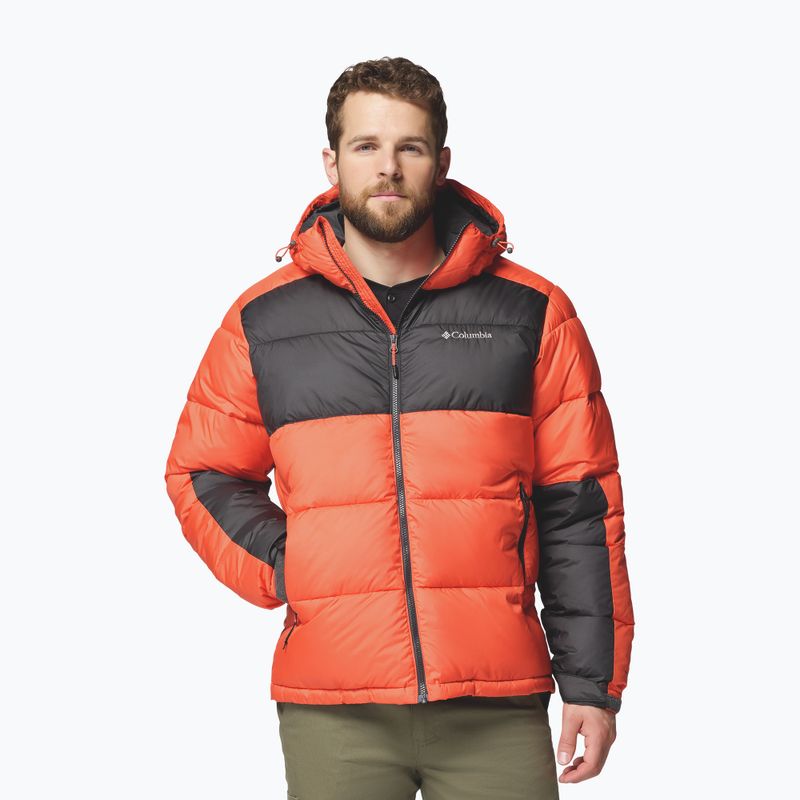 Men's insulated jacket Columbia Pike Lake II Hooded zing/shark