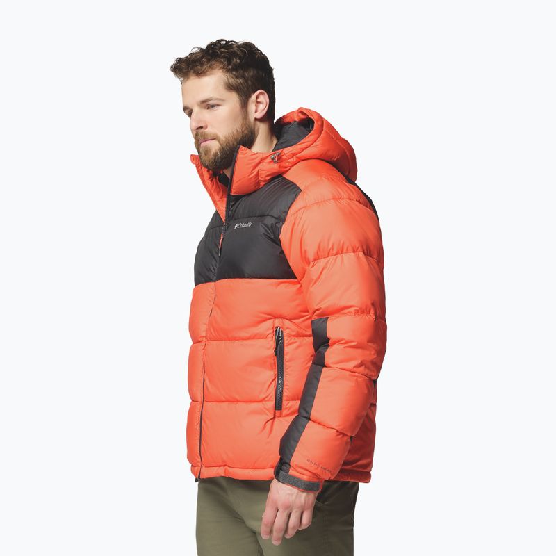 Men's insulated jacket Columbia Pike Lake II Hooded zing/shark 4