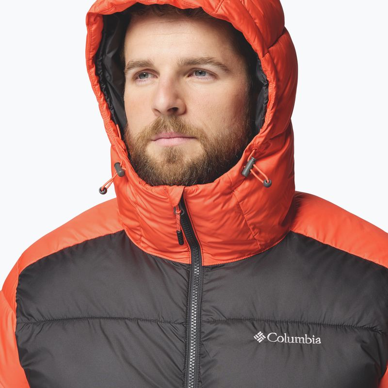 Men's insulated jacket Columbia Pike Lake II Hooded zing/shark 6