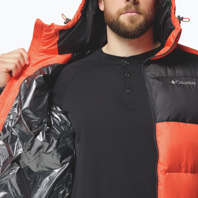 Men's insulated jacket Columbia Pike Lake II Hooded zing/shark 9