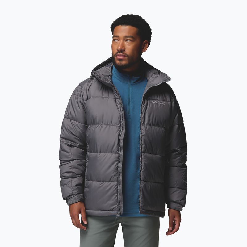 Men's insulated jacket Columbia Pike Lake II Hooded city grey 4