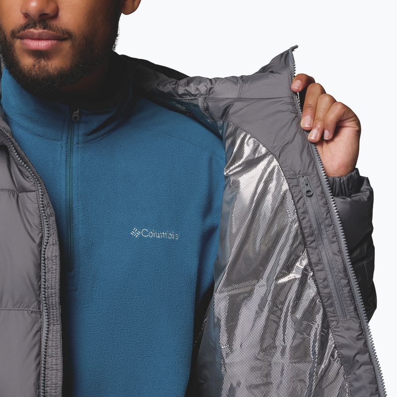 Men's insulated jacket Columbia Pike Lake II Hooded city grey 8