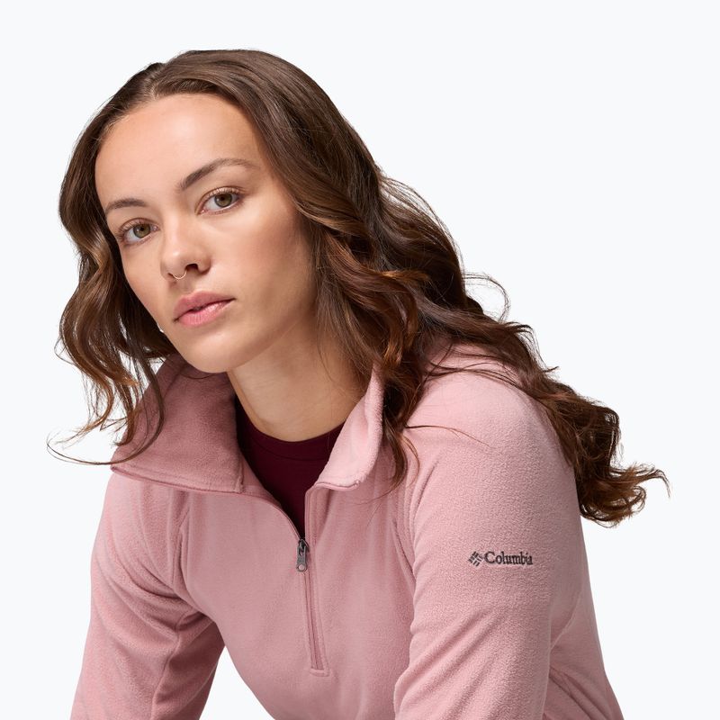 Women's fleece Columbia Glacial IV 1/2 Zip Eraser Pink 5