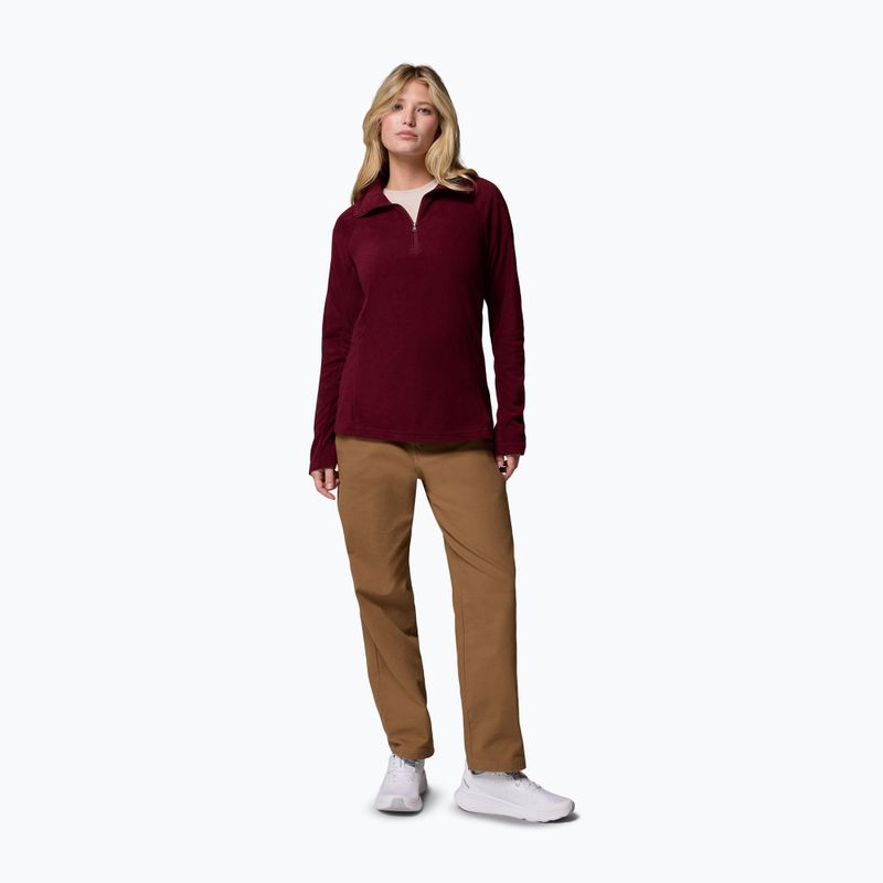 Women's fleece jacket Columbia Glacial IV 1/2 Zip rich wine 2